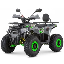 Подростковый квадроцикл HB-EATV1450F-P-11-5(MP3) V2 серо-зеленый с пятью аккумуляторами